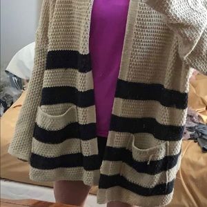 BDG oversized striped cardigan